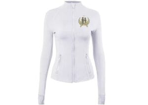 Aura-Sport Top - long sleeve t-shirt Full Zipper Sports T-shirts for-womena