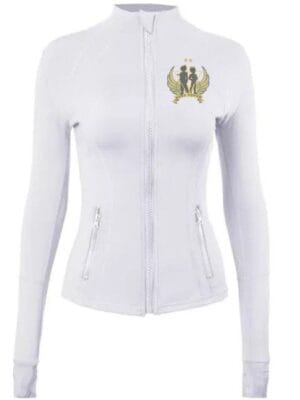 Aura-Sport Top - long sleeve t-shirt Full Zipper Sports T-shirts for-womena
