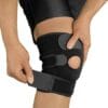 Knee Support Open Patella Stabilizer with Adjustable Strapping & Extra Thick Breathable Neoprene Sleeve Single Pack